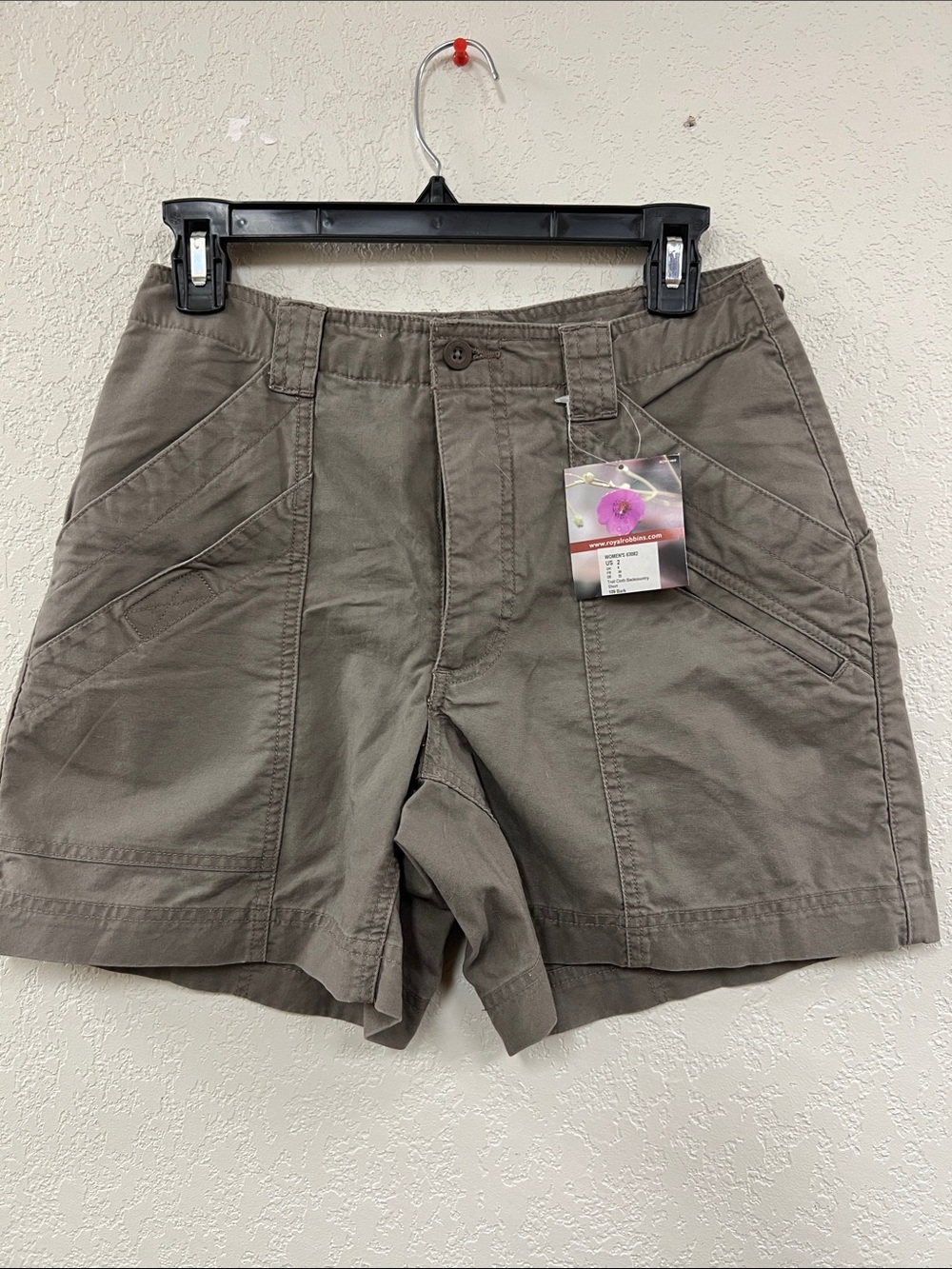 Women’s NWT Royal Robbin’s Casual Olive Green Utility Shorts